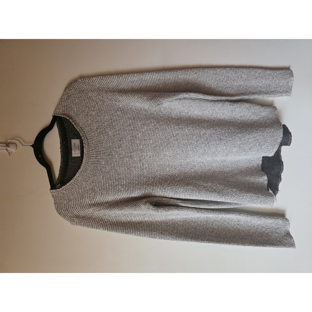 Jack & Jones Grey Textured Crewneck Sweater